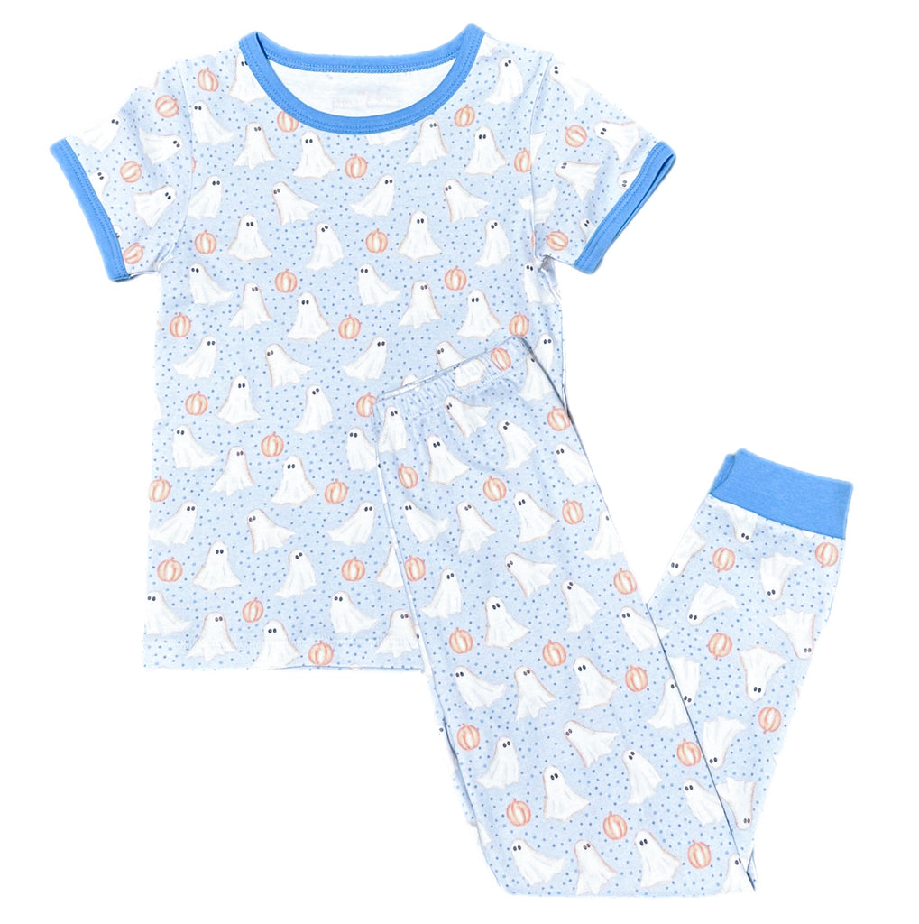 James & Lottie Two Piece Girls Pink Christmas Tree Jammies main image 1
