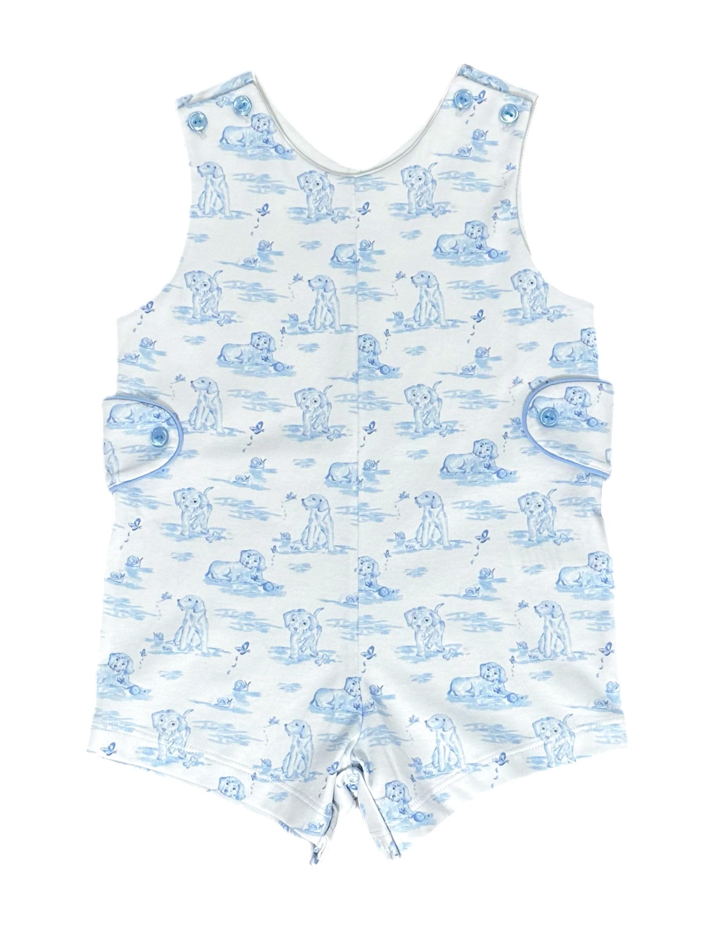 Reed Jon Jon, Blue Puppy Knit (Ready to Ship)