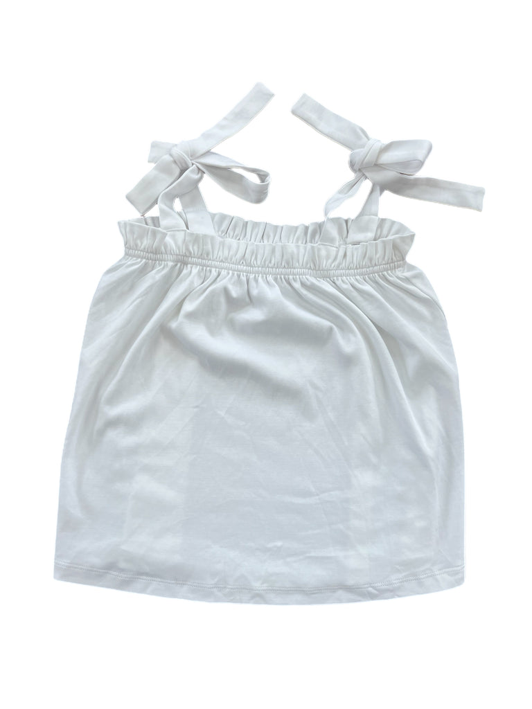 Knitted Tie Top Offwhite
