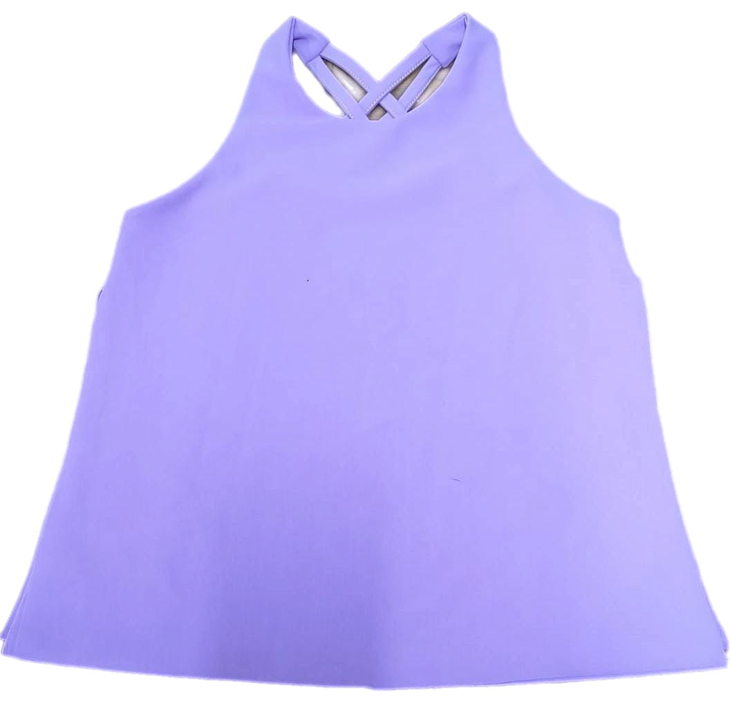 Cross Back Lavender Top - Athleisure