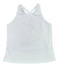 Cross Back White Top - Athleisure