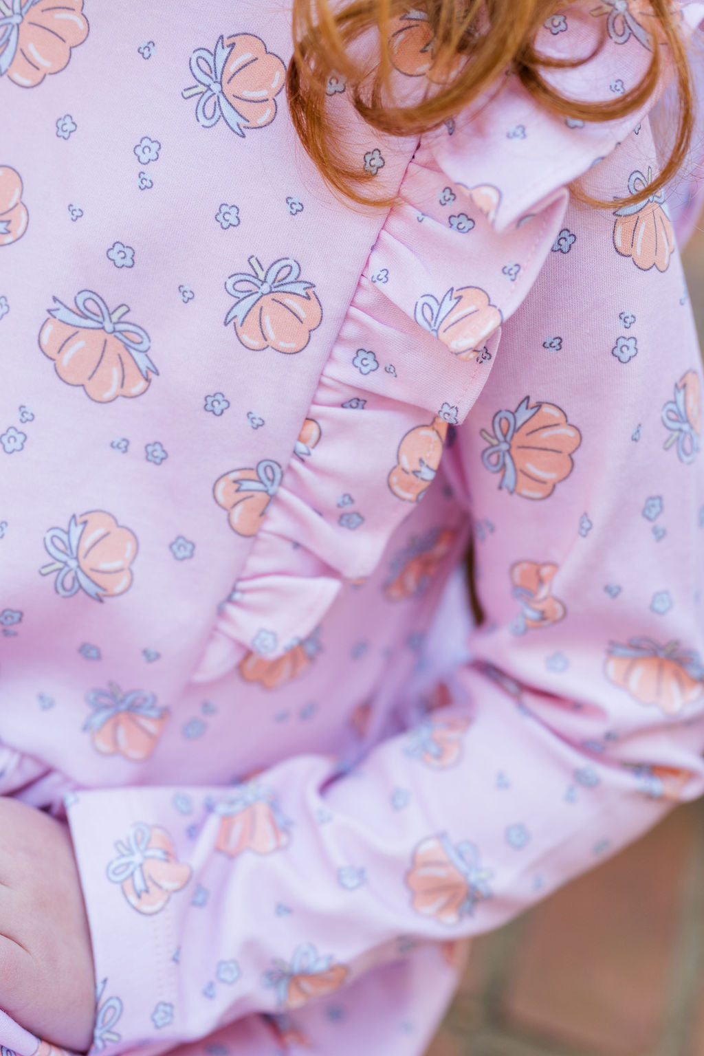 Blue Bows Pumpkin Harper Dress