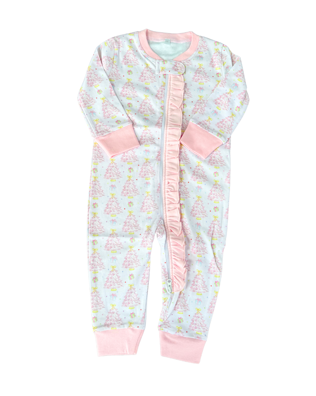 Christmas Tree Jammies- Girls One Piece