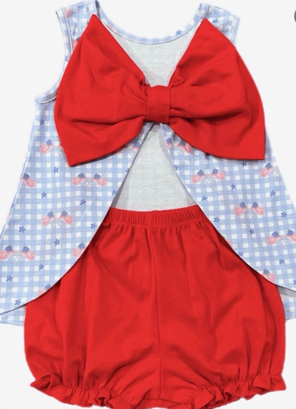 Lottie Bloomer Set, Patriotic Gingham Knit online