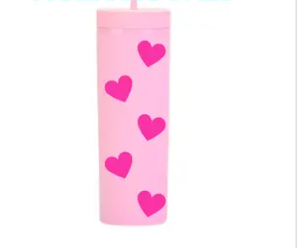Heart Pink Tumbler, Lotties Version (Ready to Ship)