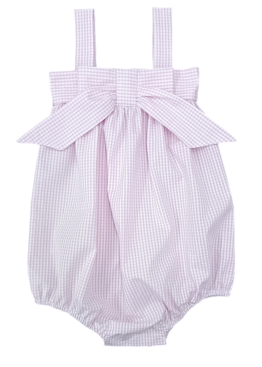 Millie Bubble, Pink Check Seersucker (Ready to Ship)