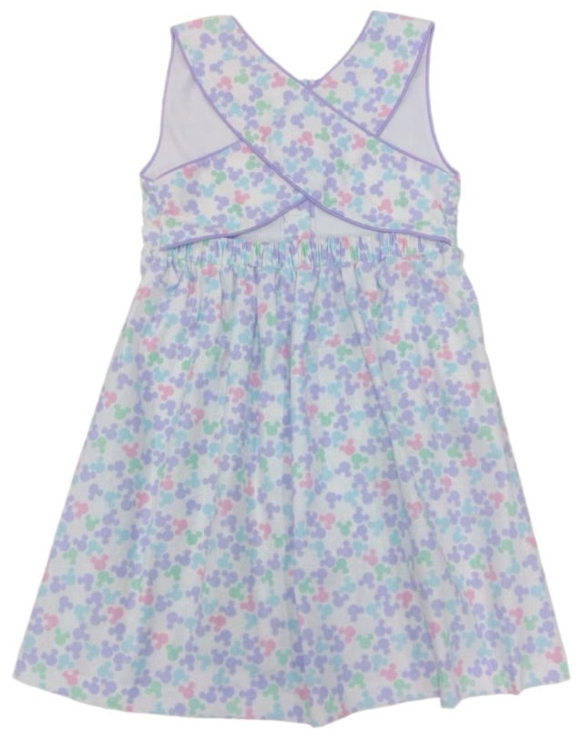 James & Lottie Sammy Dress, Pink & Blue Stripe