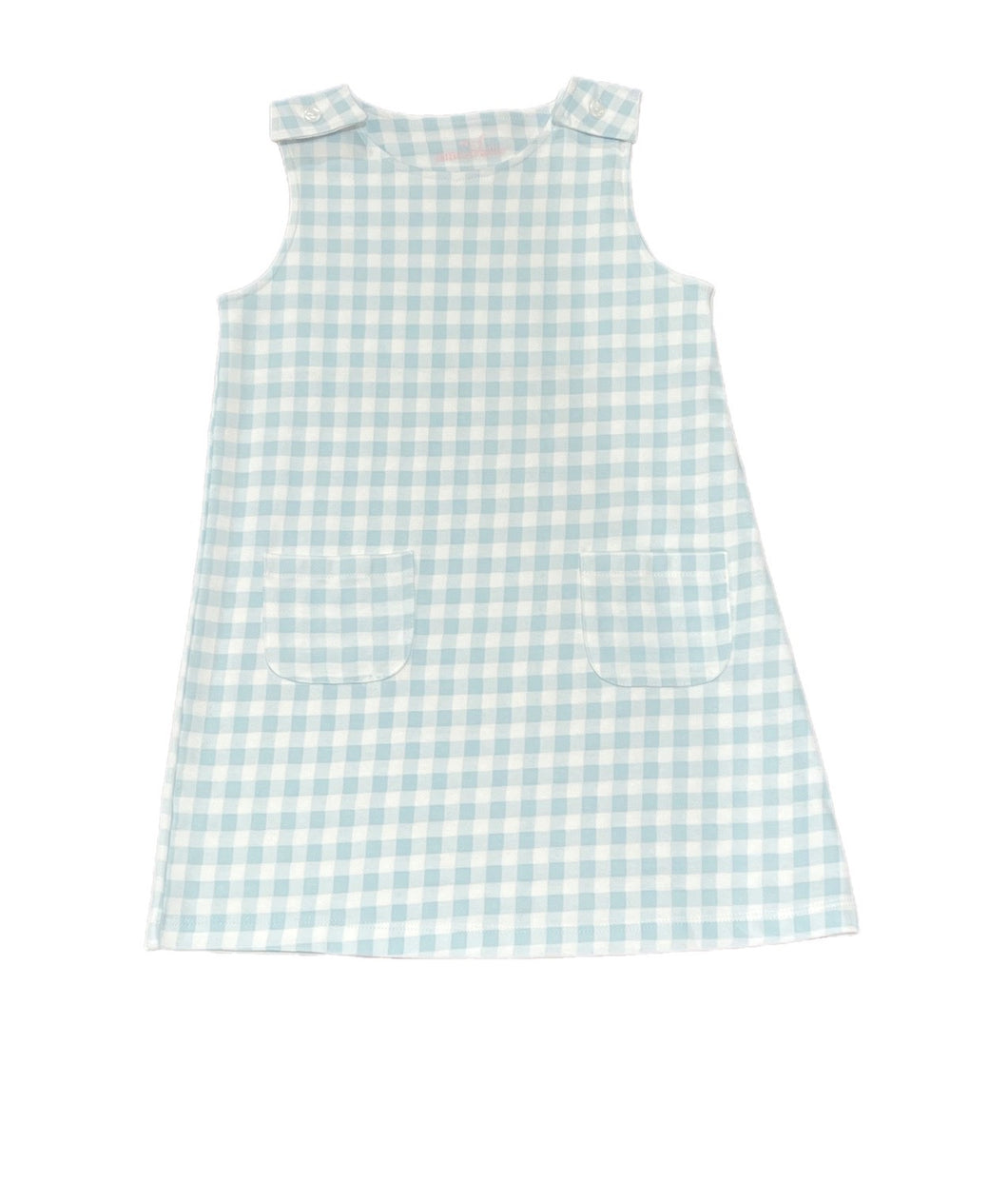 Savannah Scalloped Jumper, Blue Gingham