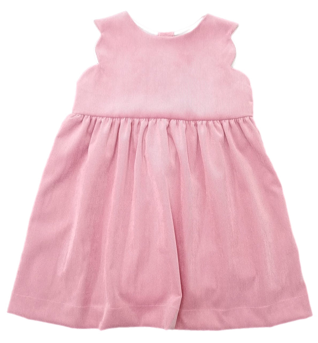 Savannah Scalloped Jumper, Pink Cord