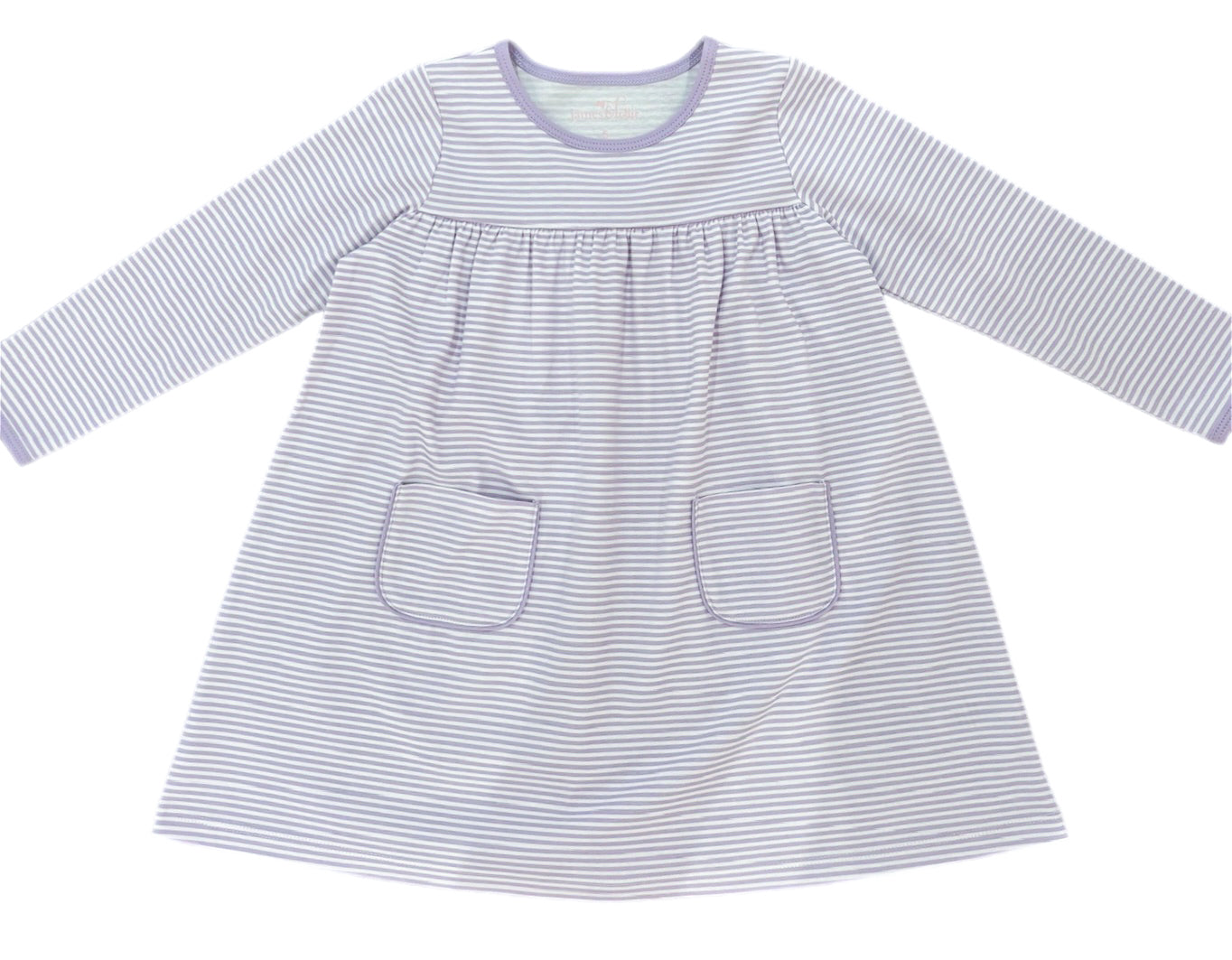 Basics Lennon Knit Dress, Lavender Stripe