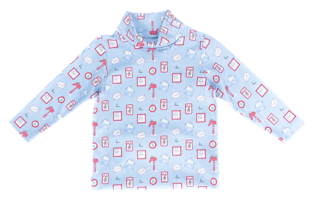 James & Lottie Sam Letters to Santa Sweatshirt - Blue