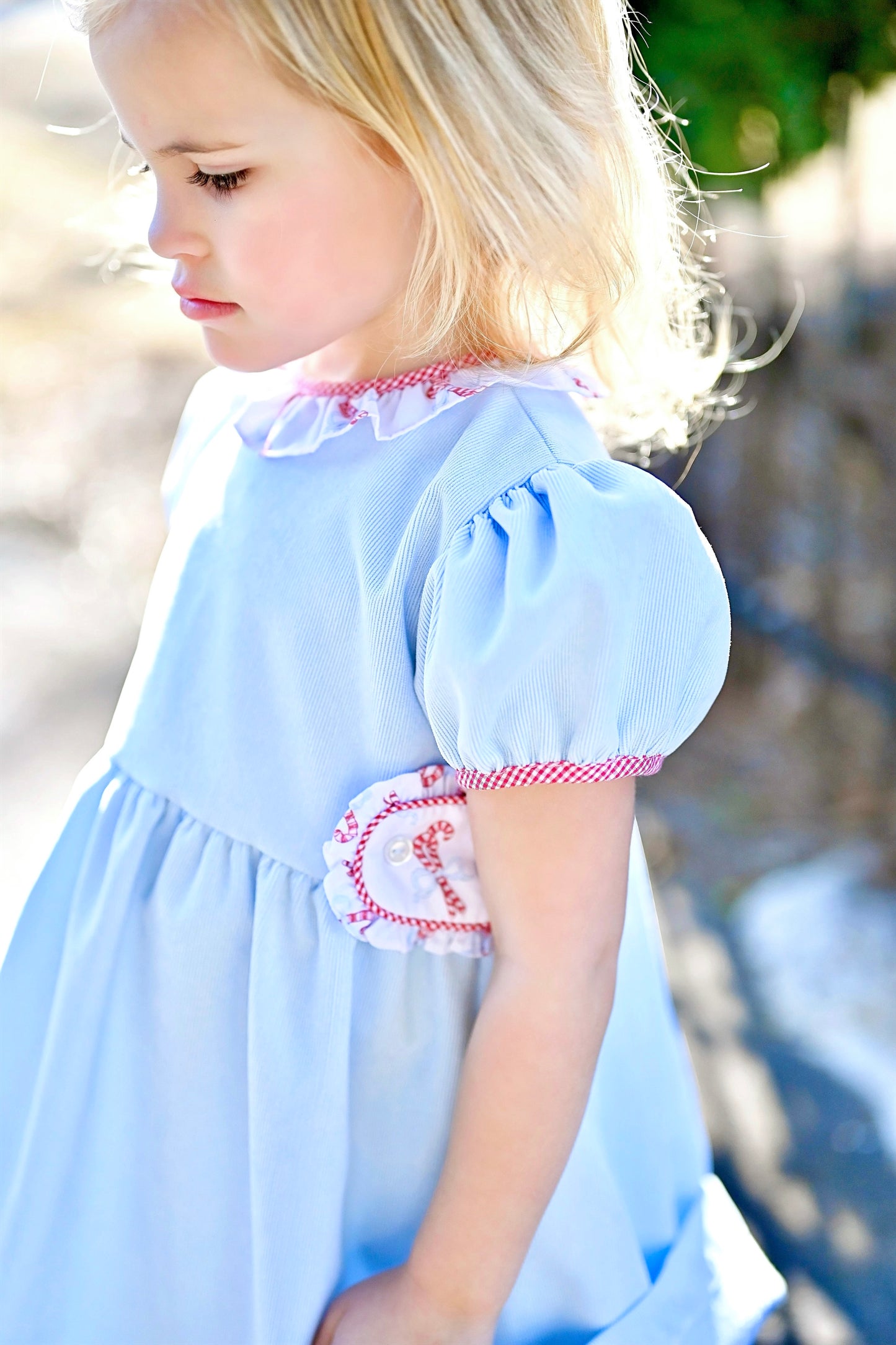Tabitha Tab Dress, Candy Cane