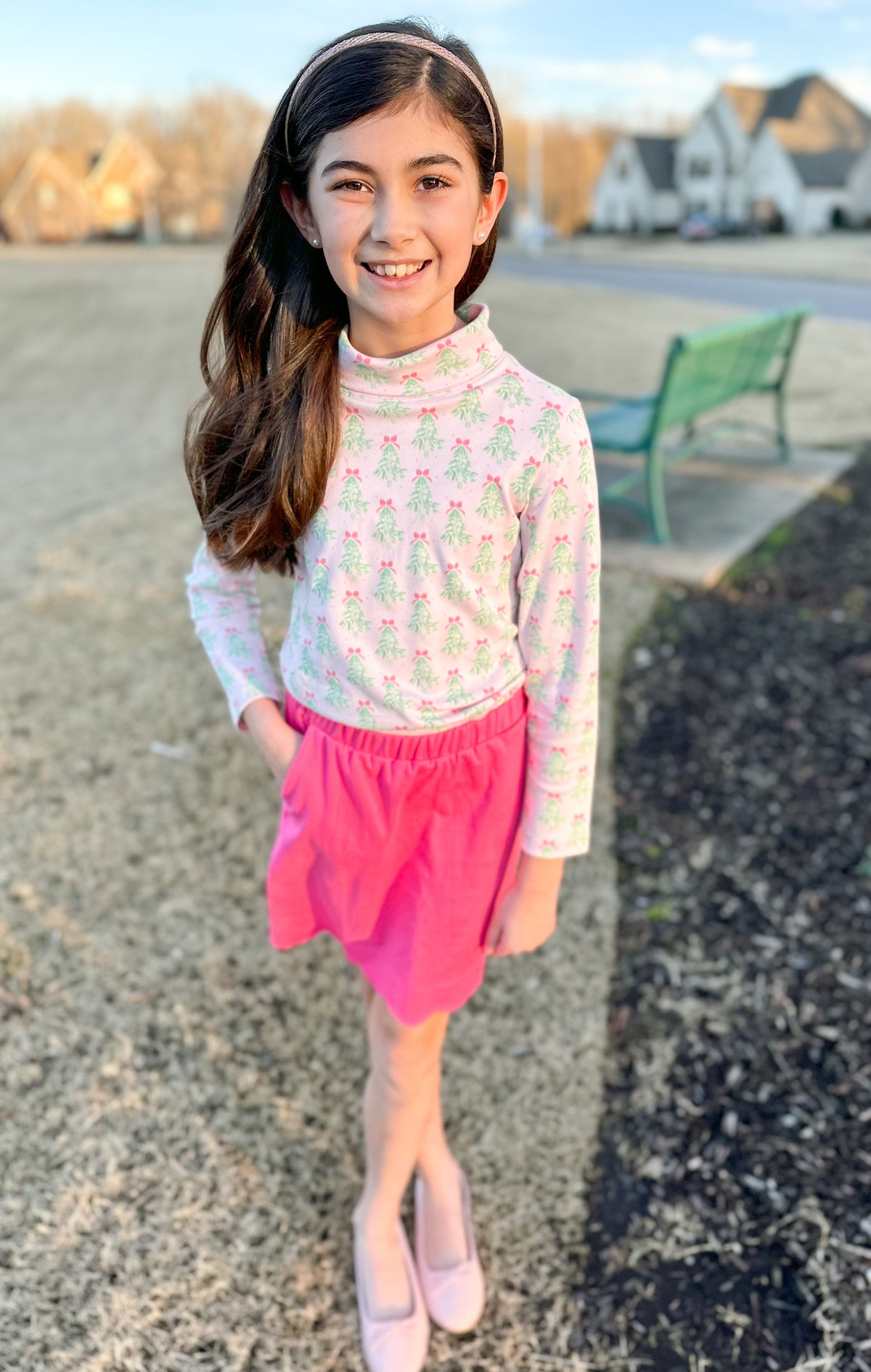Sophie Scalloped Skirt, Pink