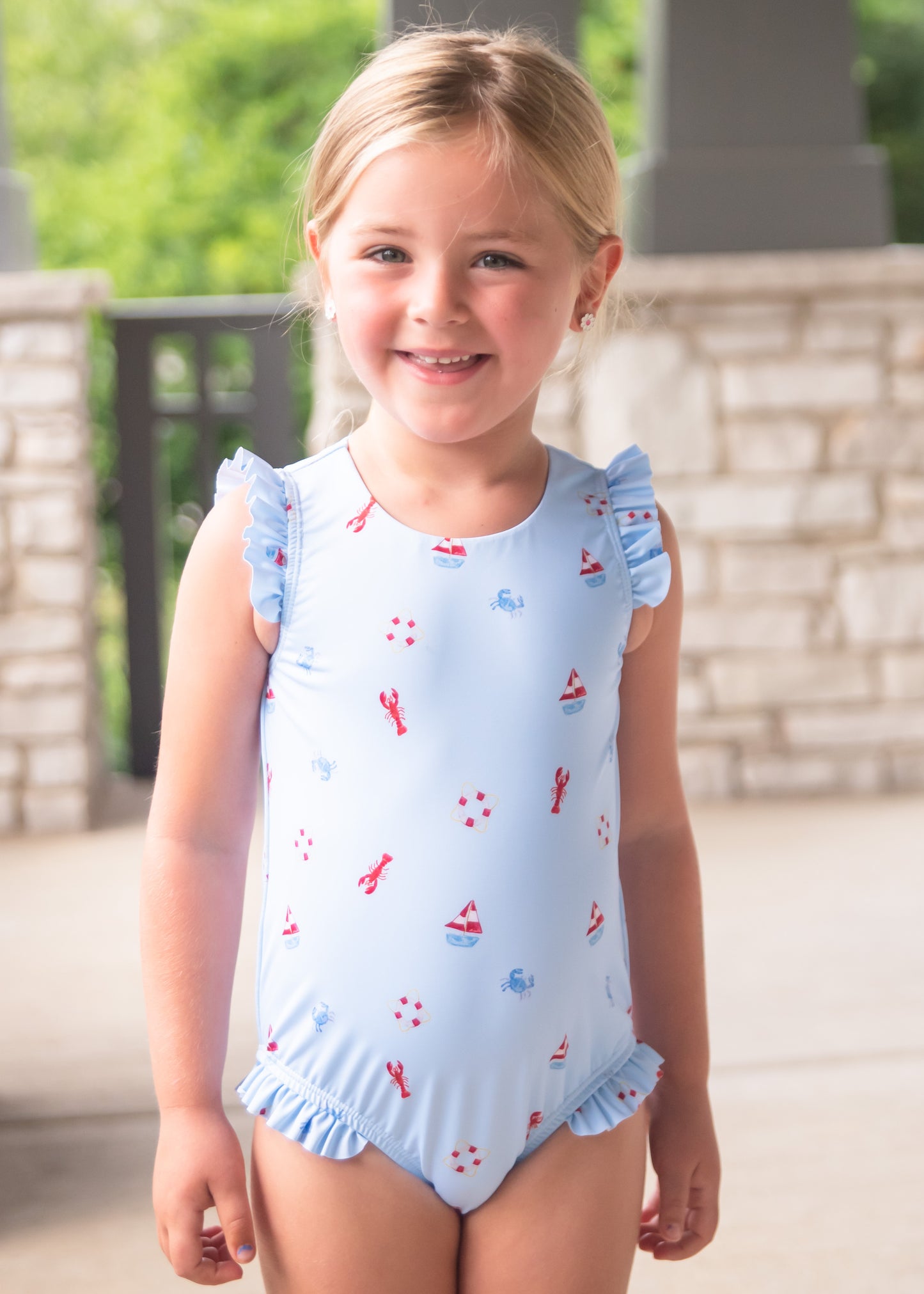 Monroe One Piece Swim, Lobster