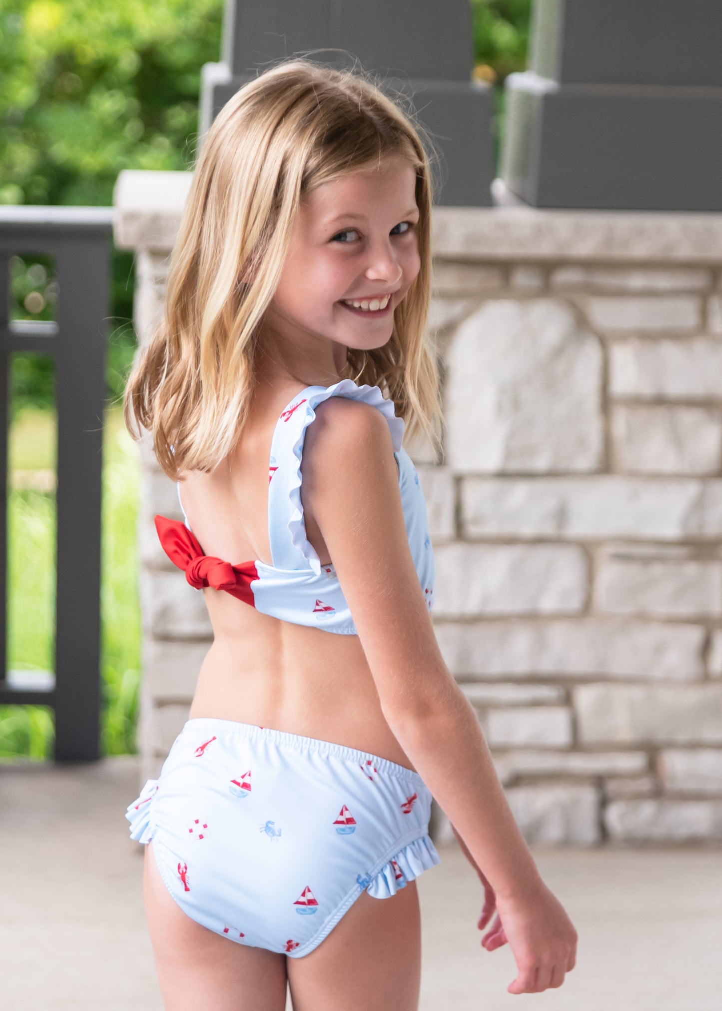 Maddox Two Piece Swim, Lobster