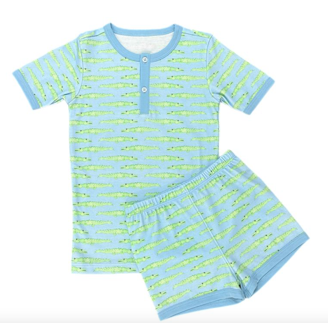 See you Later Alligator Knit- Boys Two Piece Short Jammies online
