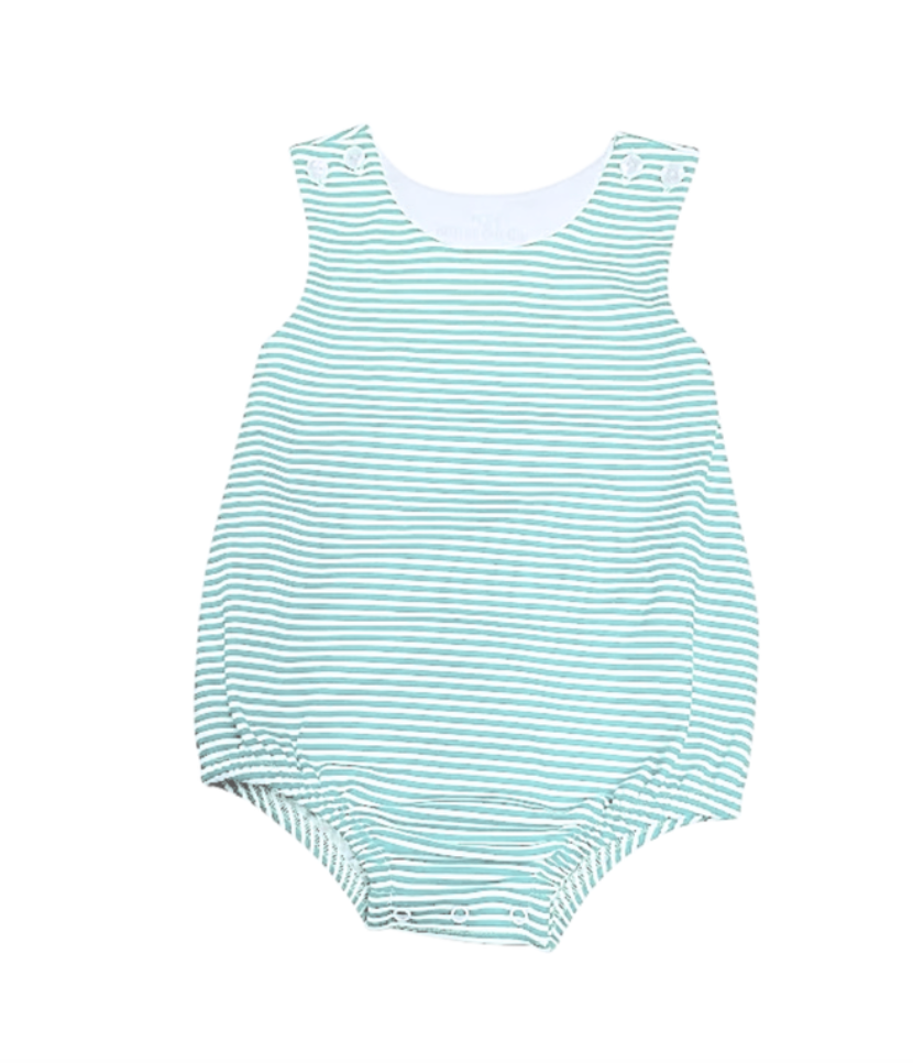 Light Green Boys Stripe Bubble , Flower Power, product