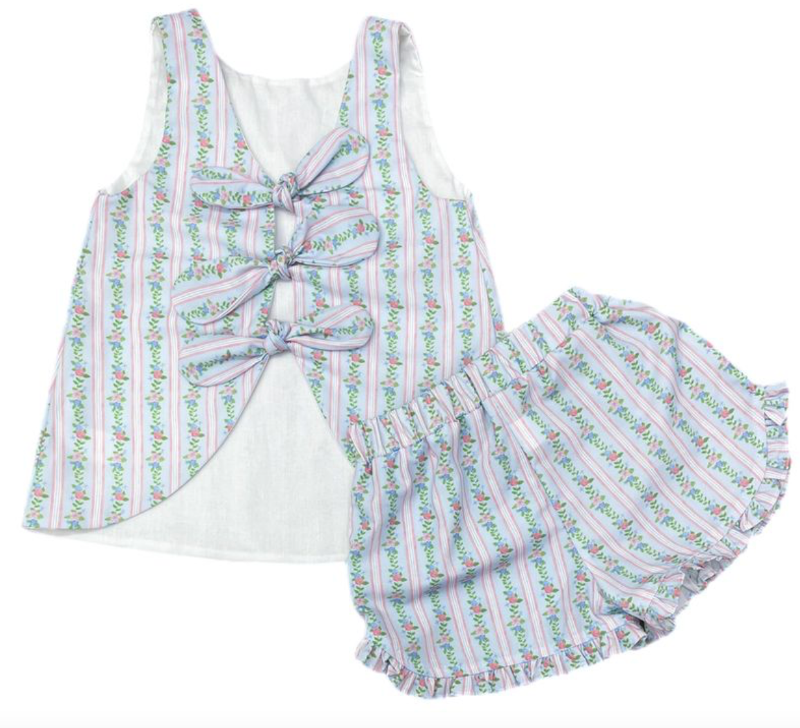 KINLEY SHORT SET/ PINK-BLUE FLORAL online