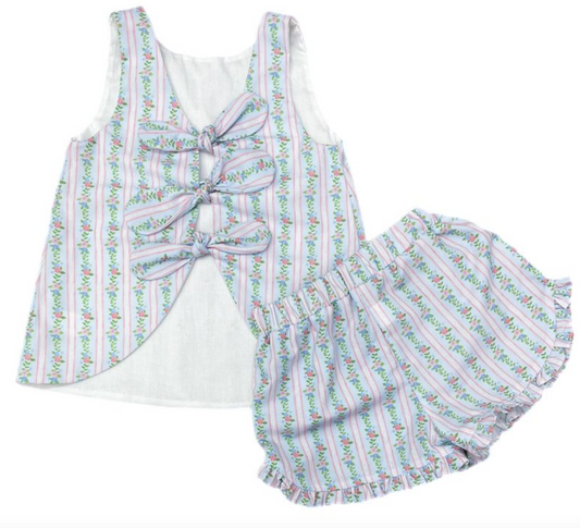 KINLEY SHORT SET/ PINK-BLUE FLORAL online