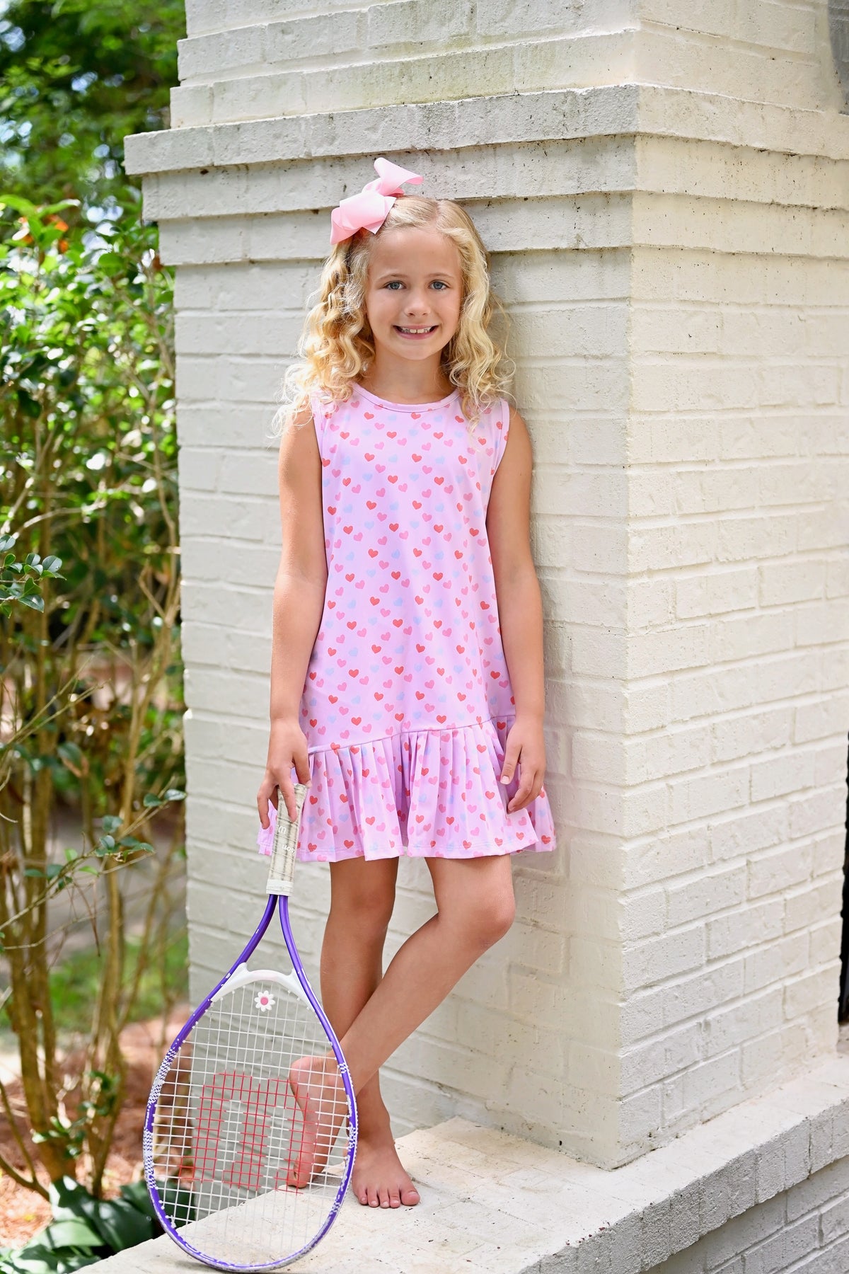 Vivi Tennis Dress, Hearts