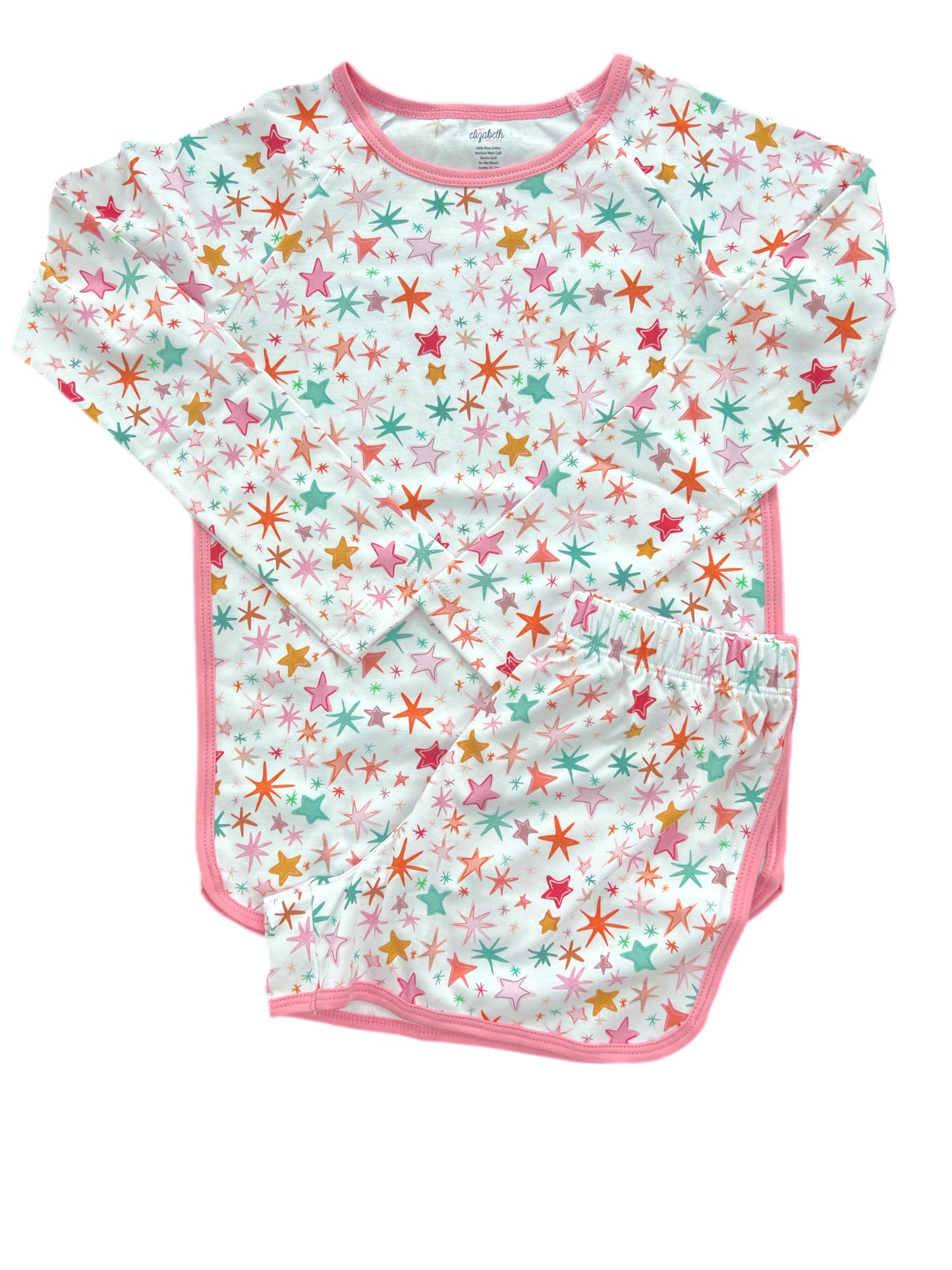 Long Sleeve/Short Lounge Set, Stars