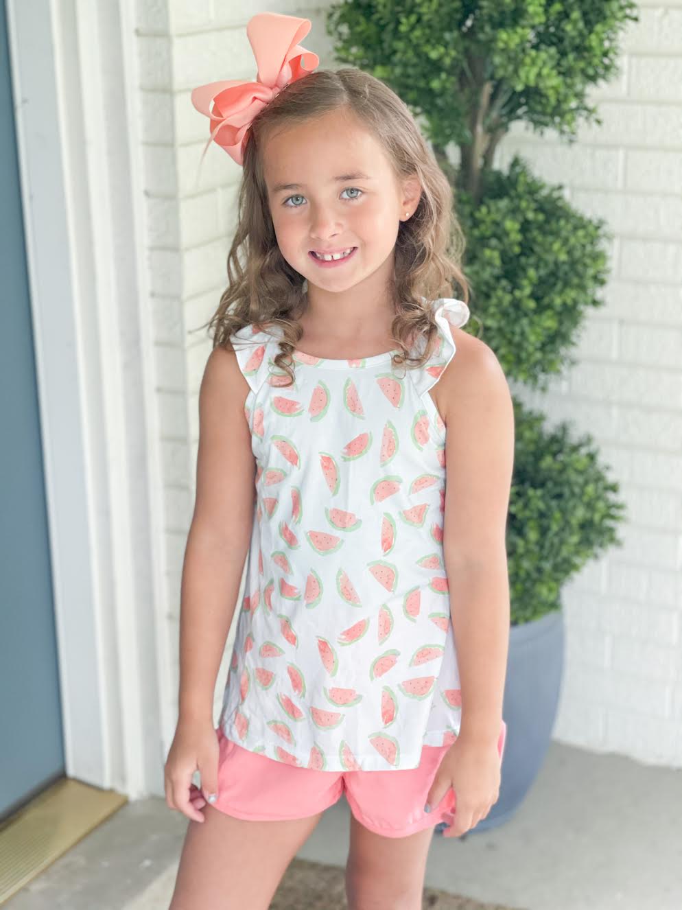 Sloane Short Set, Watermelon Knit