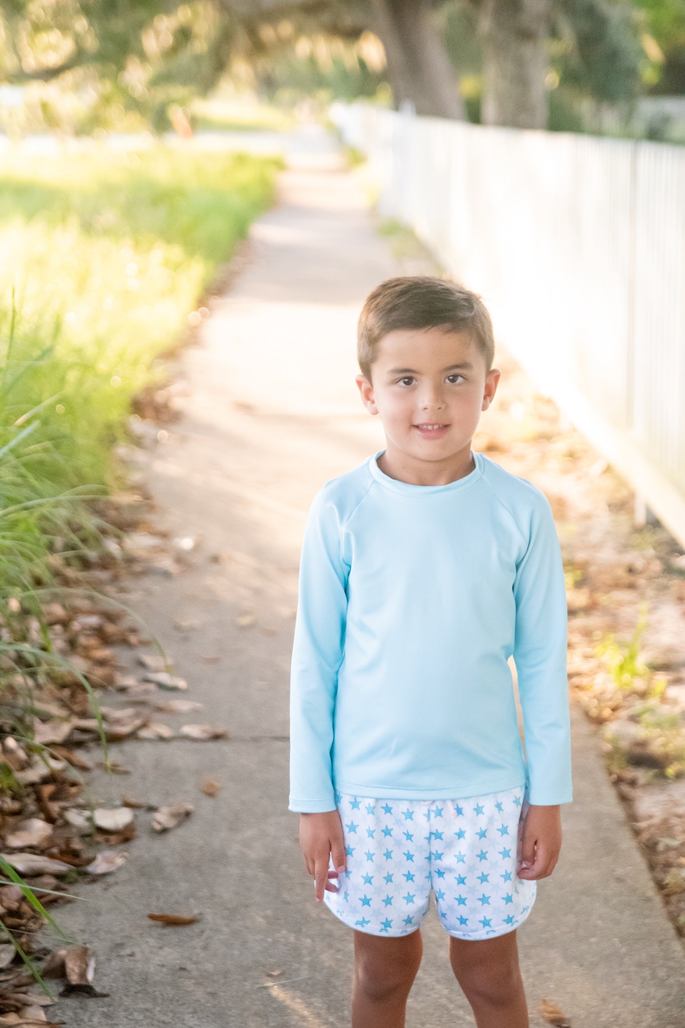 James Starfish Print Swim Trunks