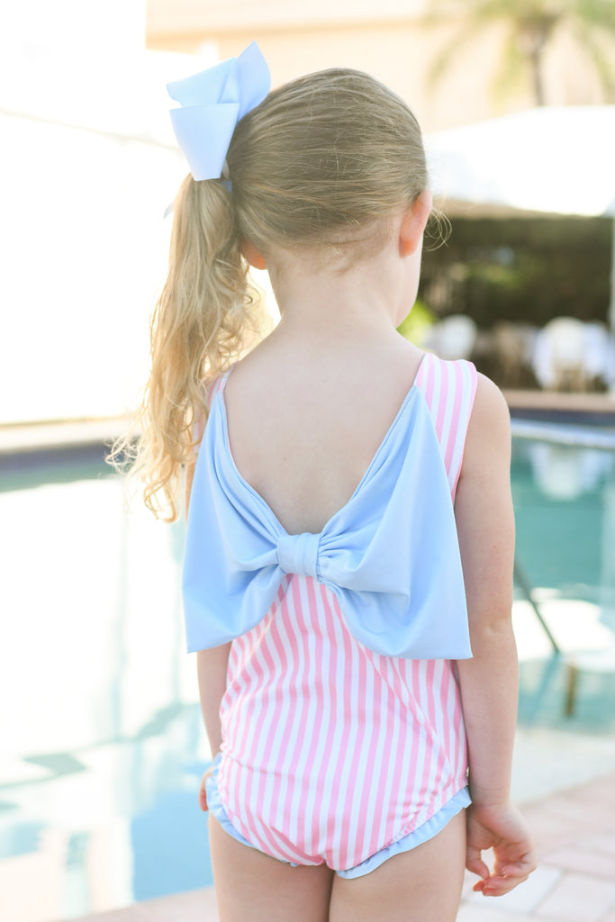 Lottie Swim, Palm Beach Pink Stripe – James and Lottie INC