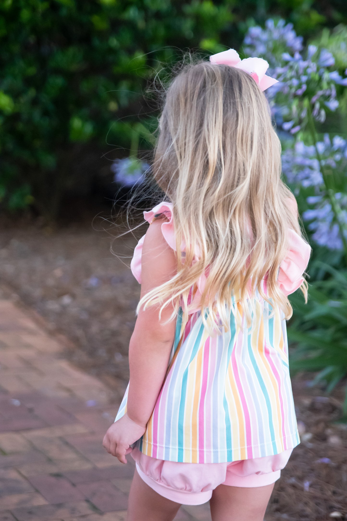 Lila Bloomer/Banded Short Set, Stripe