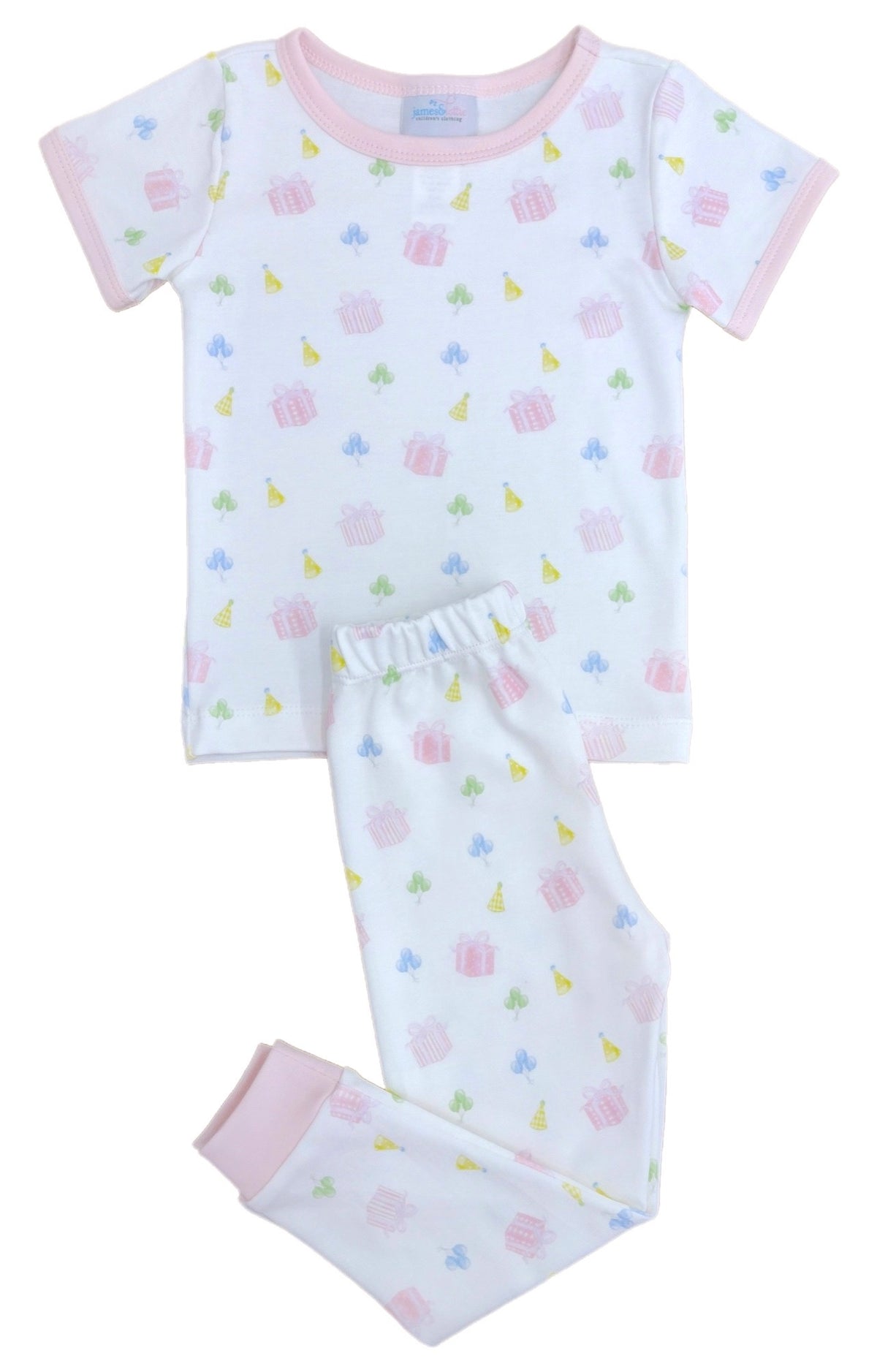 Birthday Print Knit Two-Piece Jammies