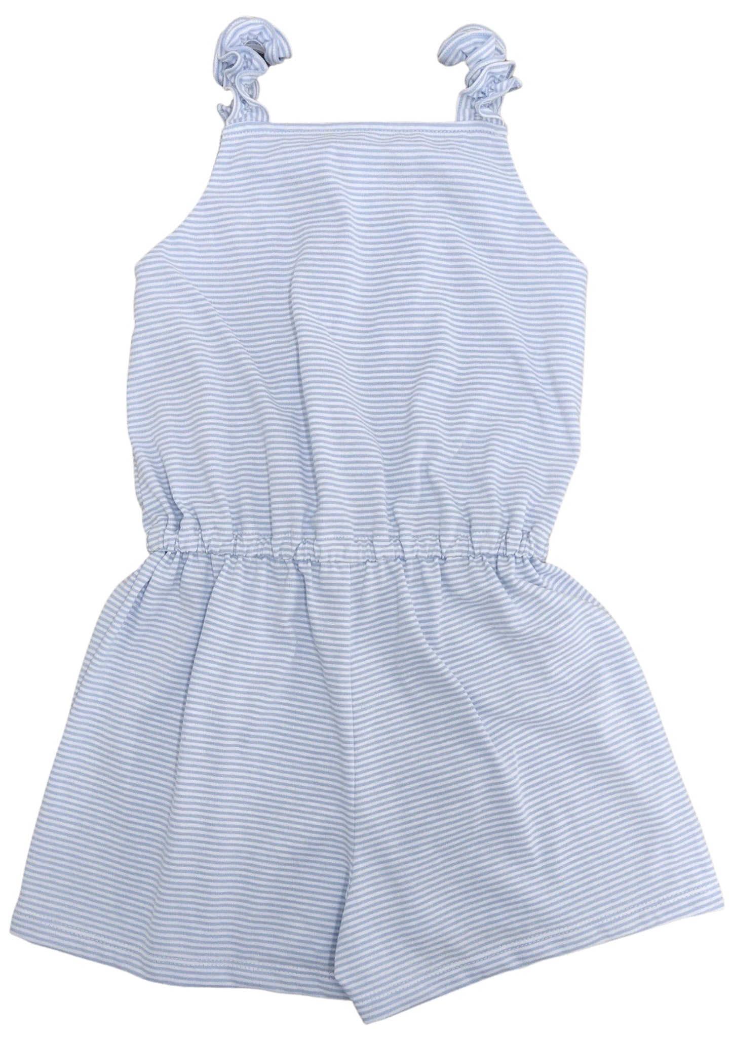 Daphne Romper, Blue Stripe