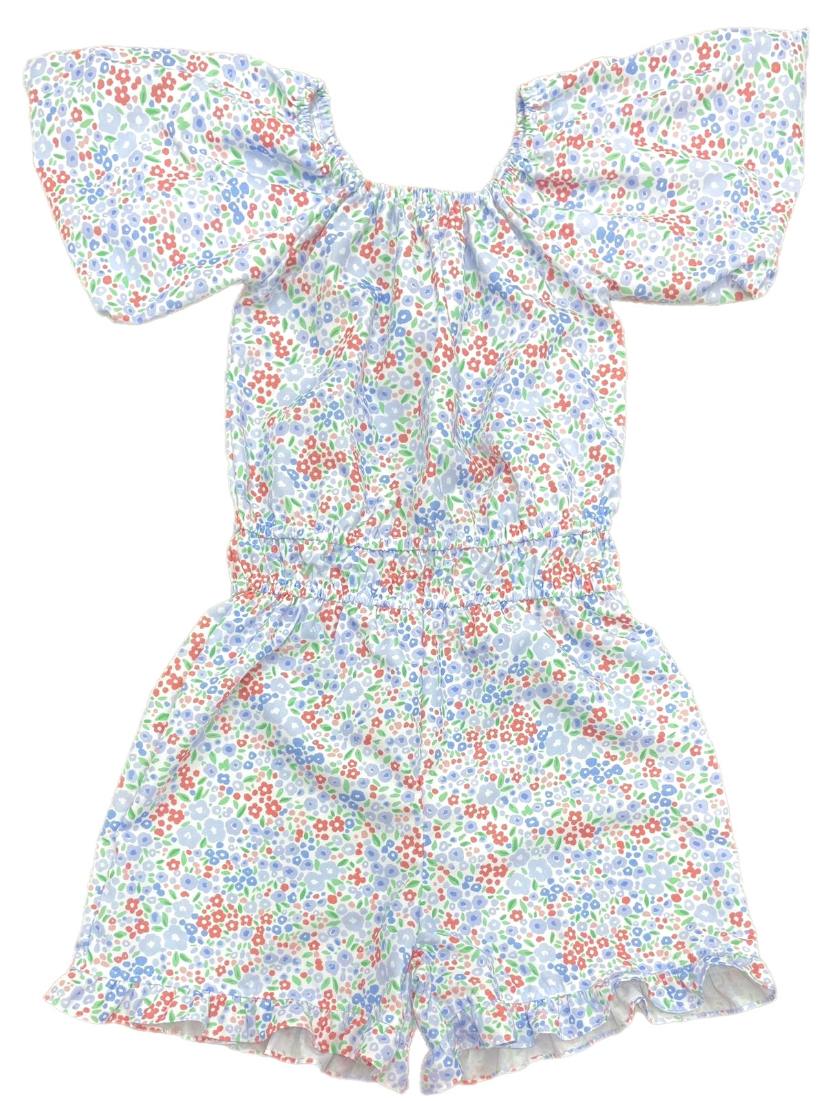 Romper BE, Patriotic Floral
