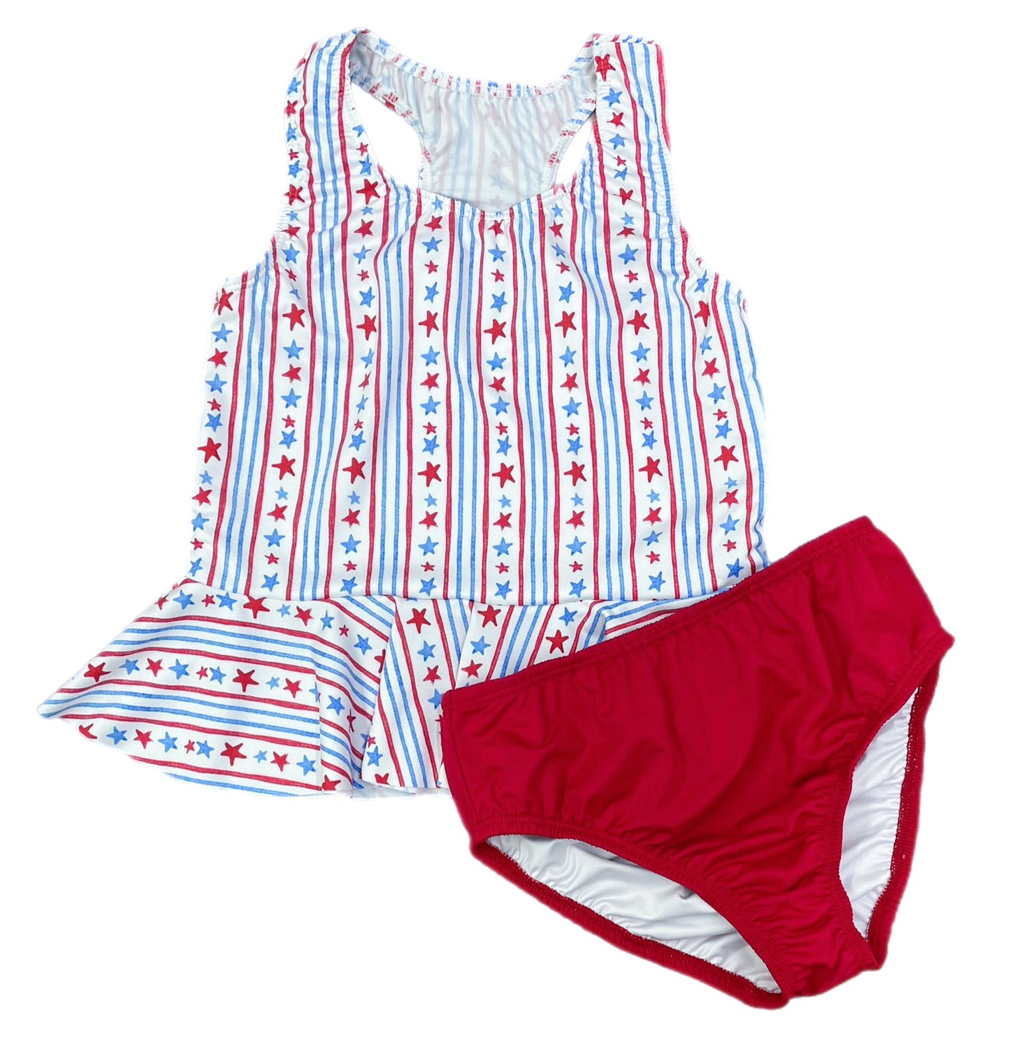 Collette Peplum Swim, Patriotic Stars and Stripes online