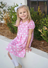 Penny Pleat Knit Dress, Pink Pumpkins