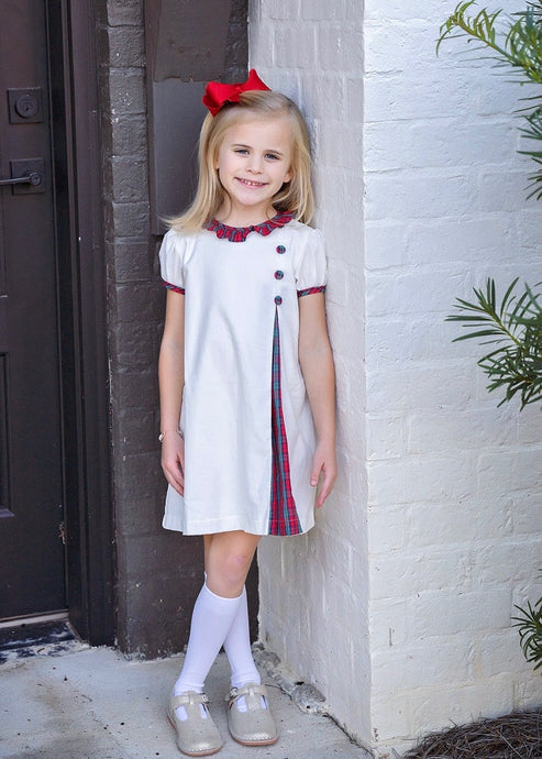 Rosie Dress, Red Christmas Plaid