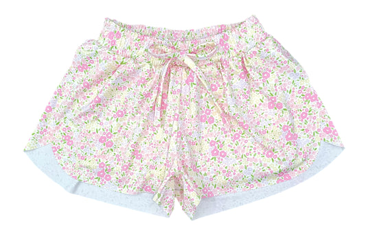 Butterfly Shorts BE, Fuschia Floral (Ready to Ship)