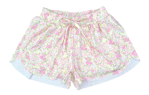 Butterfly Shorts BE, Fuschia Floral (Ready to Ship)