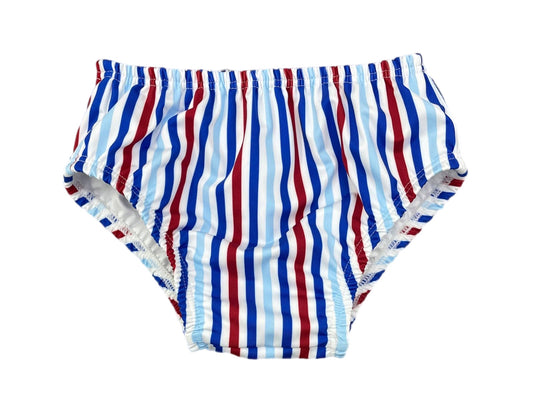 Sammy Diaper Cover, Patriotic Stripes (Ready to Ship)
