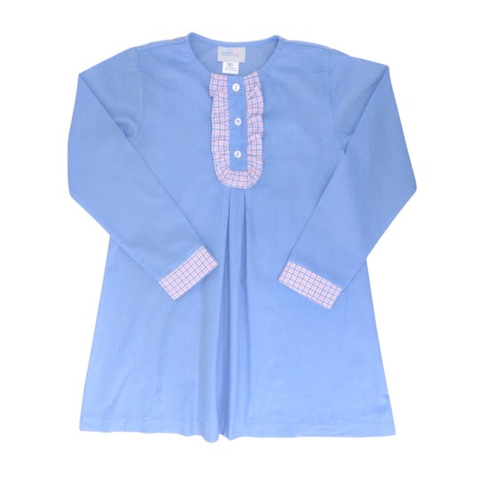 Gia Dress, Blue Spanish Cord