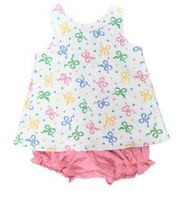 Sammy Bloomer Set - Pastel Bows Knit (Ready to Ship)