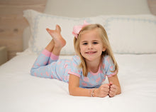 Girls Short Sleeve Two Piece Jammies , Game On Knit