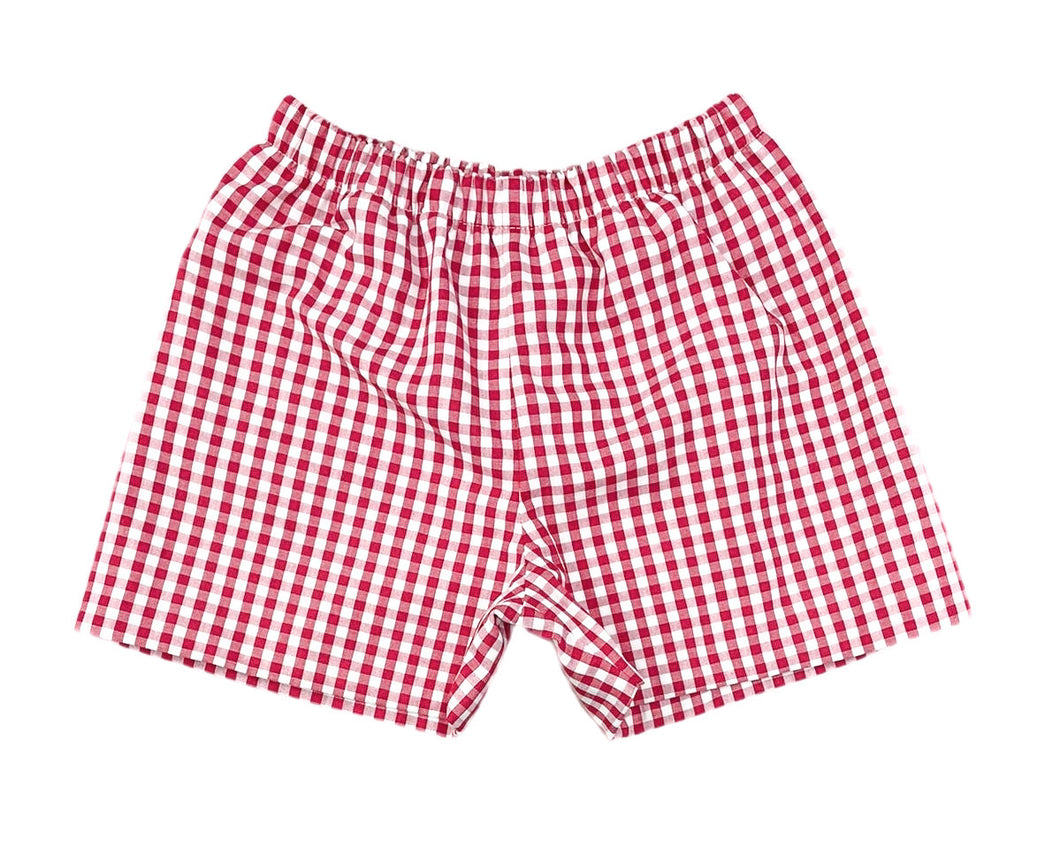 Conrad Shorts, Red Gingham - Game On