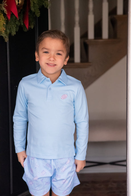 Conrad Short Set w/ Football Polo, Game On Knit