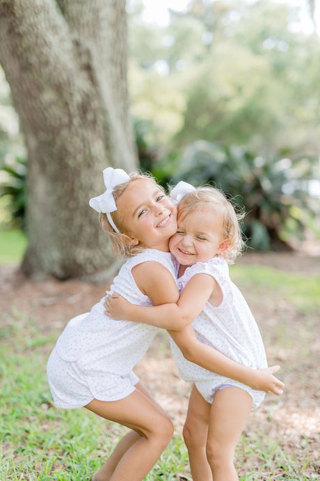 Tank/Lounge Set, Rosebuds and Bows