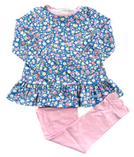 Peggy Peplum Legging Set, Fall Floral Knit