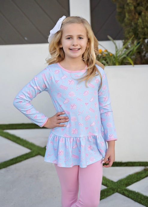 Peggy Peplum Legging Set -Game On Knit