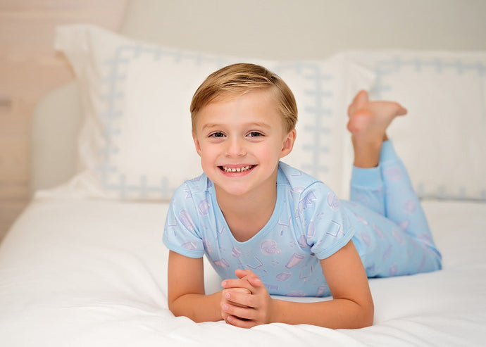 Boys Two Piece Jammies, Game On Knit