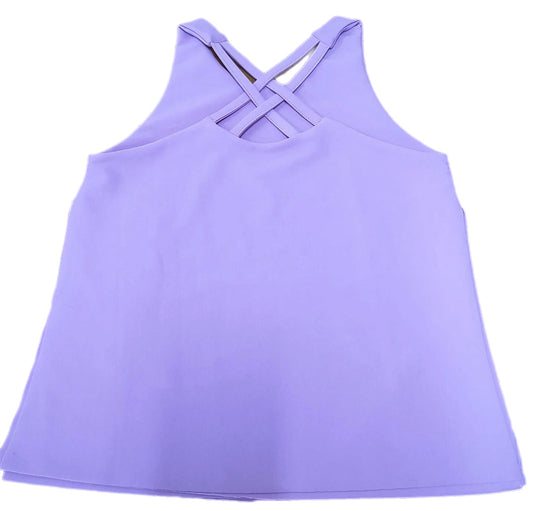 Cross Back Lavender Top - Athleisure