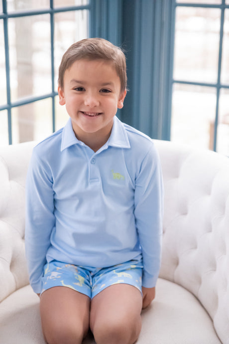 Conrad Short Set, Dinosaur Knit