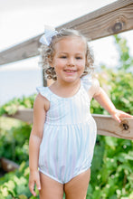 Abby Bubble One Piece Swim, Pastel Stripe